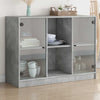 Betongraues Sideboard Buzoescu 102x37x75,5cm (Holz)