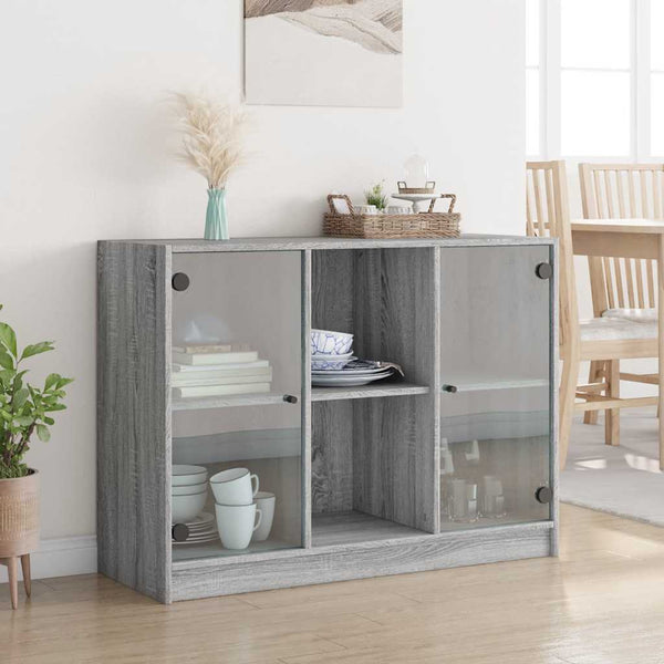 Harmaa senkki Buzoescu 102x37x75,5cm (puinen)