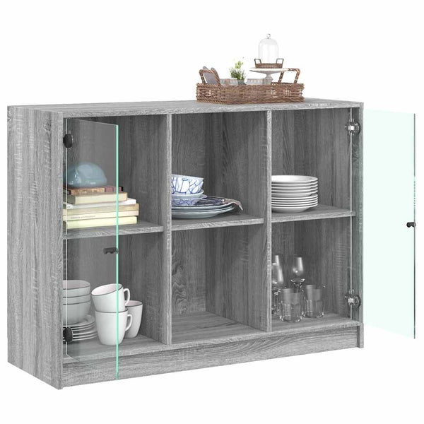 Harmaa senkki Buzoescu 102x37x75,5cm (puinen)