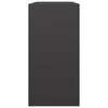 Musta polttopuuteline Izidora 100x40x80cm (teräs)