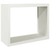Valkoinen polttopuuteline Izidora 100x40x80cm (teräs)
