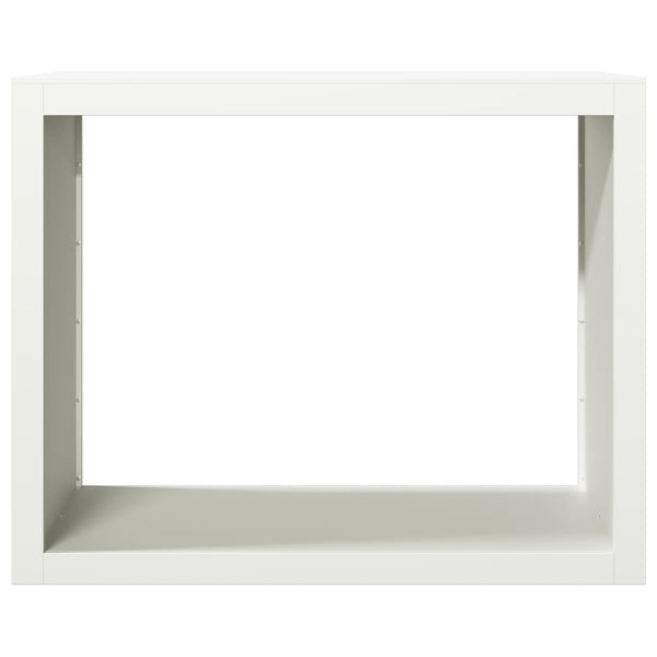 Valkoinen polttopuuteline Izidora 100x40x80cm (teräs)