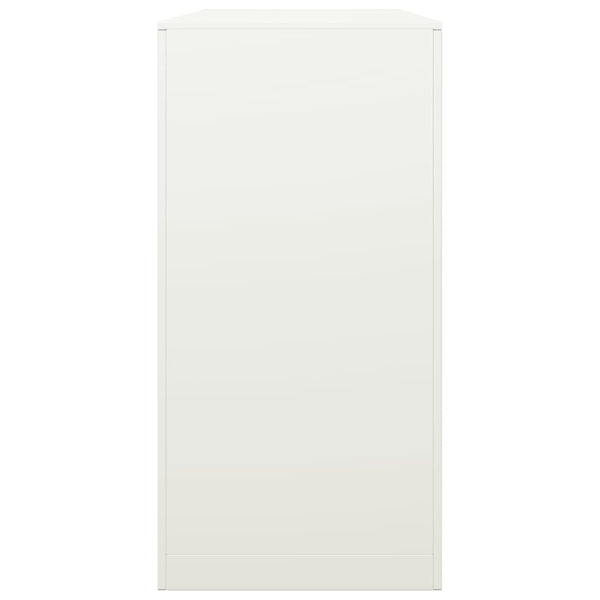 Valkoinen polttopuuteline Izidora 100x40x80cm (teräs)