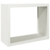 Valkoinen polttopuuteline Izidora 100x40x80cm (teräs)