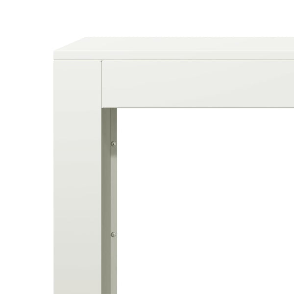 Valkoinen polttopuuteline Izidora 100x40x80cm (teräs)