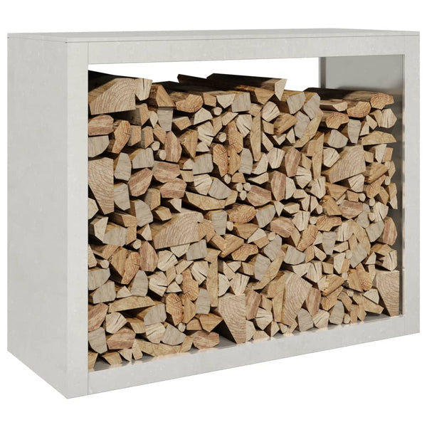Kaminholzregal Izidora aus Edelstahl 100x40x80cm