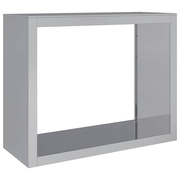 Galvanoitu polttopuuteline Izidora 100x40x80cm (teräs)