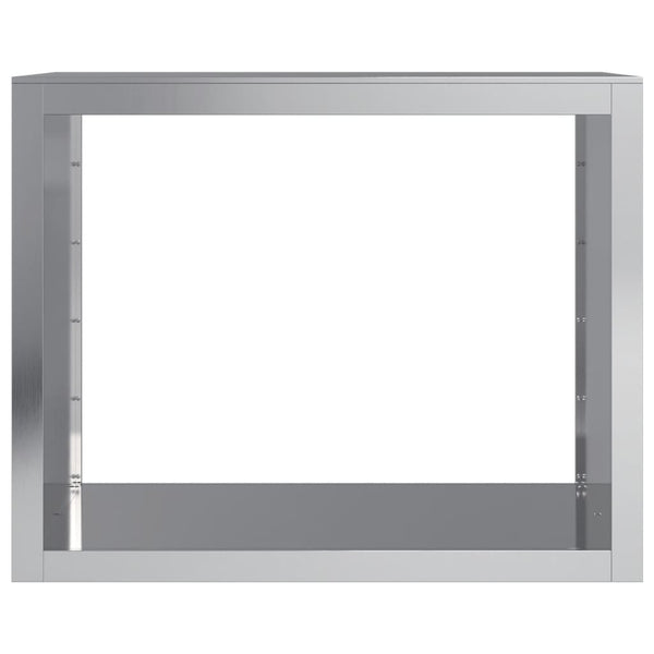 Galvanoitu polttopuuteline Izidora 100x40x80cm (teräs)