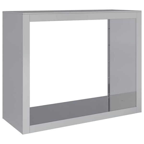 Galvanoitu polttopuuteline Izidora 100x40x80cm (teräs)
