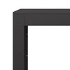 Schwarzes Brennholzregal Izidora 100x40x60cm (Stahl)