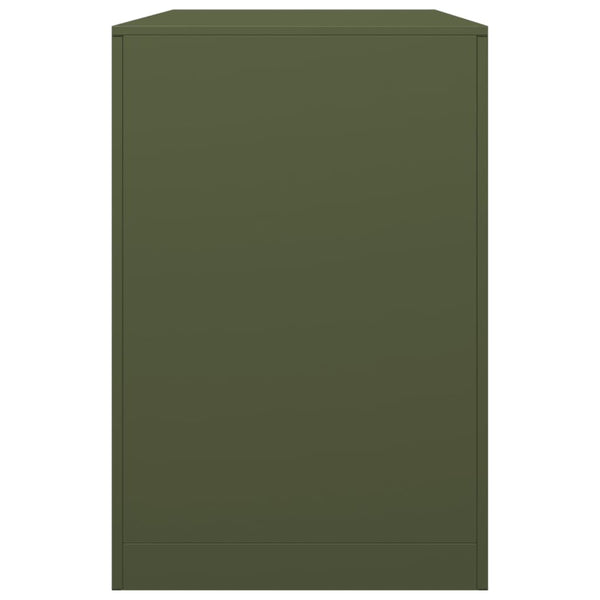Grünes Kaminholzregal Izidora 100x40x60cm (Stahl)