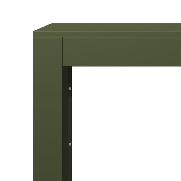 Grünes Kaminholzregal Izidora 100x40x60cm (Stahl)