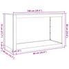Grünes Kaminholzregal Izidora 100x40x60cm (Stahl)