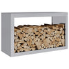 Verzinktes Brennholzregal Izidora 100x40x60cm (Stahl)