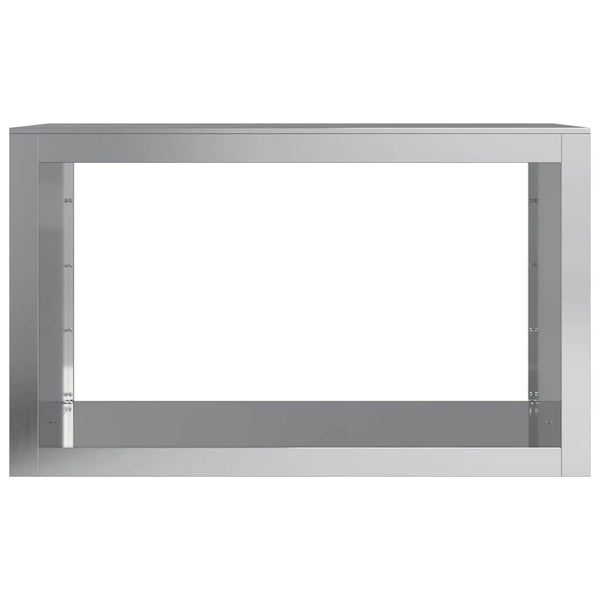 Verzinktes Brennholzregal Izidora 100x40x60cm (Stahl)