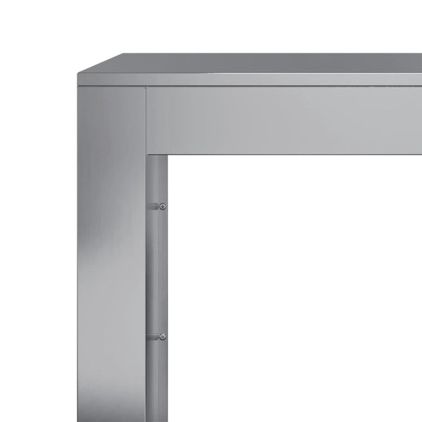 Verzinktes Brennholzregal Izidora 100x40x60cm (Stahl)