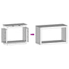 Verzinktes Brennholzregal Izidora 100x40x60cm (Stahl)
