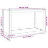 Verzinktes Brennholzregal Izidora 100x40x60cm (Stahl)