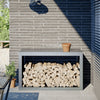 Verzinktes Brennholzregal Izidora 100x40x60cm (Stahl)