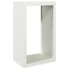 Weißes Kaminholzregal Izidora 60x40x100cm (Stahl)