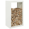Weißes Kaminholzregal Izidora 60x40x100cm (Stahl)