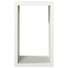 Weißes Kaminholzregal Izidora 60x40x100cm (Stahl)