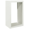 Weißes Kaminholzregal Izidora 60x40x100cm (Stahl)