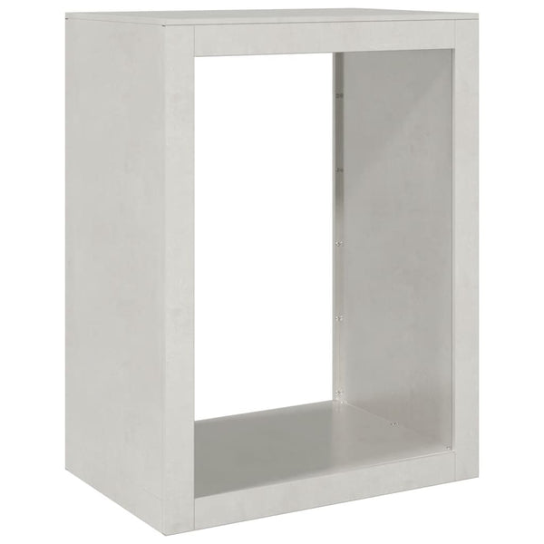 Brennholzregal Edelstahl Izidora 60x40x80cm