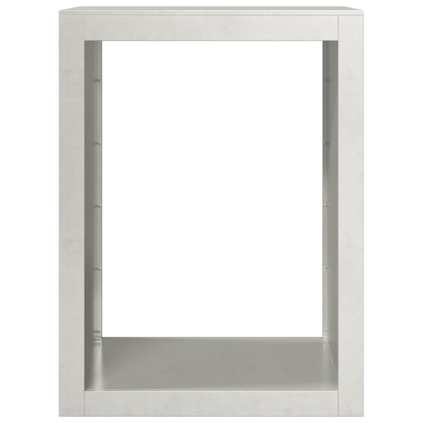 Brennholzregal Edelstahl Izidora 60x40x80cm