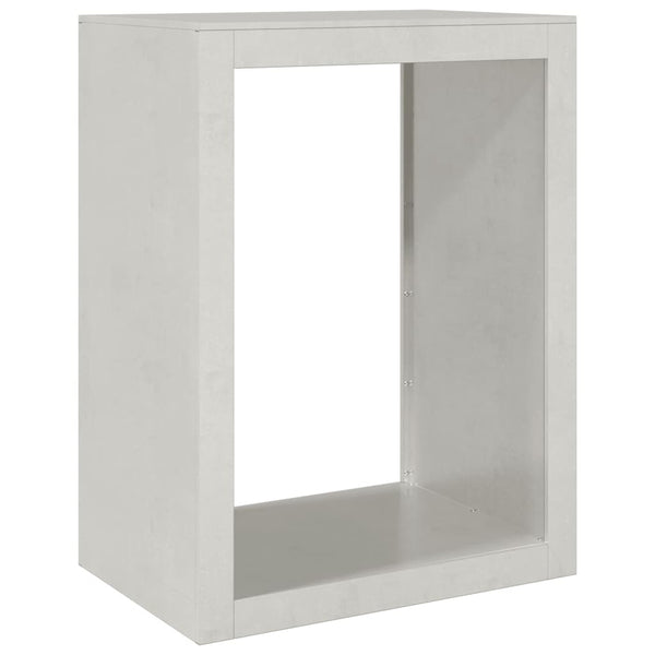 Brennholzregal Edelstahl Izidora 60x40x80cm