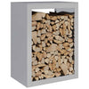 Verzinktes Kaminholzregal Izidora 60x40x80cm (Stahl)