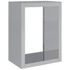 Verzinktes Kaminholzregal Izidora 60x40x80cm (Stahl)