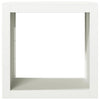 Weißes Brennholzregal Izidora 60x40x60cm (Stahl)