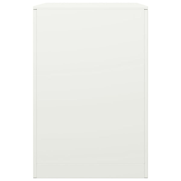 Weißes Brennholzregal Izidora 60x40x60cm (Stahl)