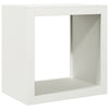 Weißes Brennholzregal Izidora 60x40x60cm (Stahl)