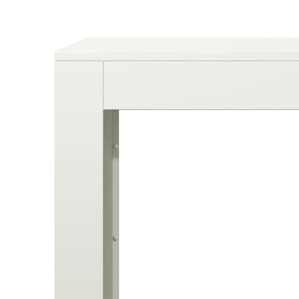 Weißes Brennholzregal Izidora 60x40x60cm (Stahl)