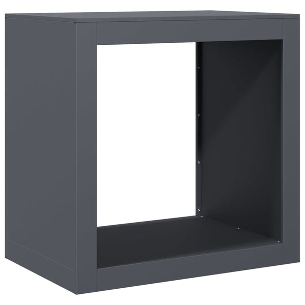 Anthrazit Kaminholzregal Izidora 60x40x60cm (Stahl)