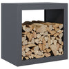 Anthrazit Kaminholzregal Izidora 60x40x60cm (Stahl)