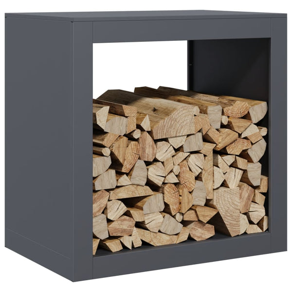 Anthrazit Kaminholzregal Izidora 60x40x60cm (Stahl)