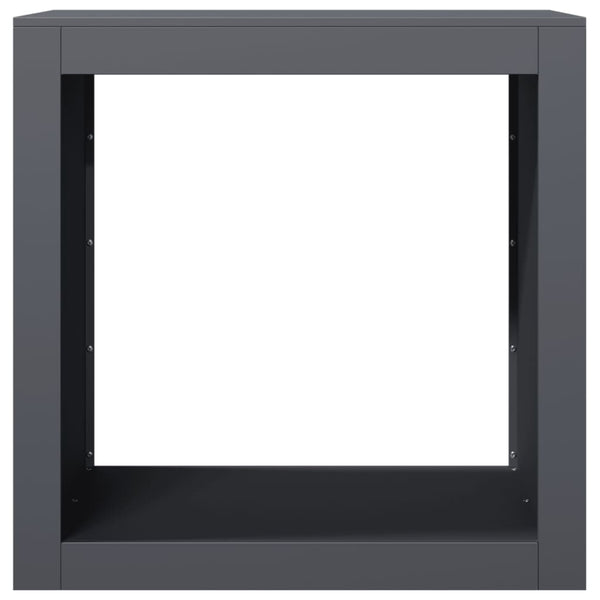 Anthrazit Kaminholzregal Izidora 60x40x60cm (Stahl)