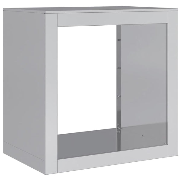 Verzinktes Brennholzregal Izidora 60x40x60cm (Stahl)