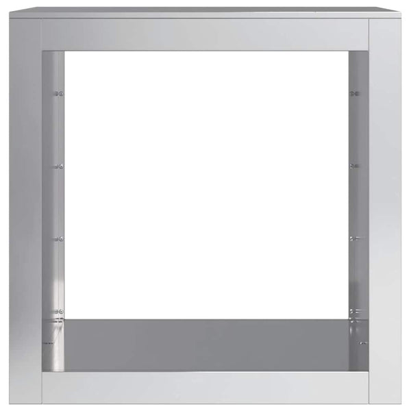 Verzinktes Brennholzregal Izidora 60x40x60cm (Stahl)