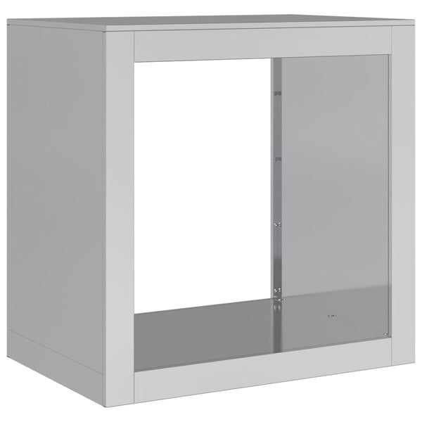 Verzinktes Brennholzregal Izidora 60x40x60cm (Stahl)