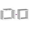 Verzinktes Brennholzregal Izidora 60x40x60cm (Stahl)