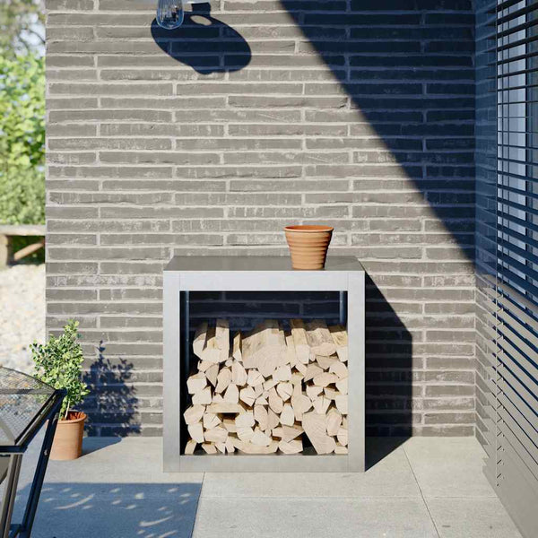 Verzinktes Brennholzregal Izidora 60x40x60cm (Stahl)