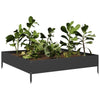 Schwarzes Hochbeet Fmircea 100x100x26cm (Stahl)