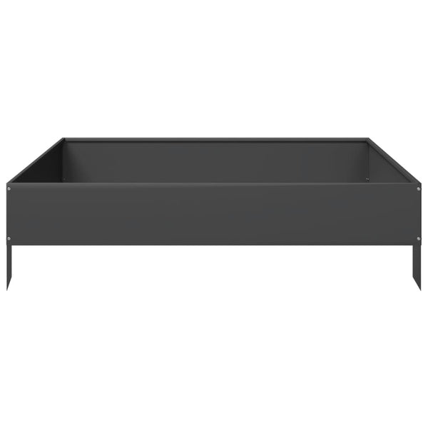 Schwarzes Hochbeet Fmircea 100x100x26cm (Stahl)
