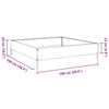 Schwarzes Hochbeet Fmircea 100x100x26cm (Stahl)