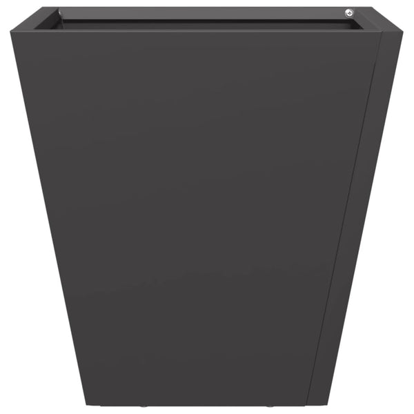 Musta puutarhakukkalaatikot Henea 30x30x30cm (2 kpl teräs)