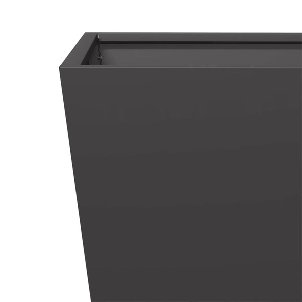 Musta puutarhakukkalaatikot Henea 30x30x30cm (2 kpl teräs)